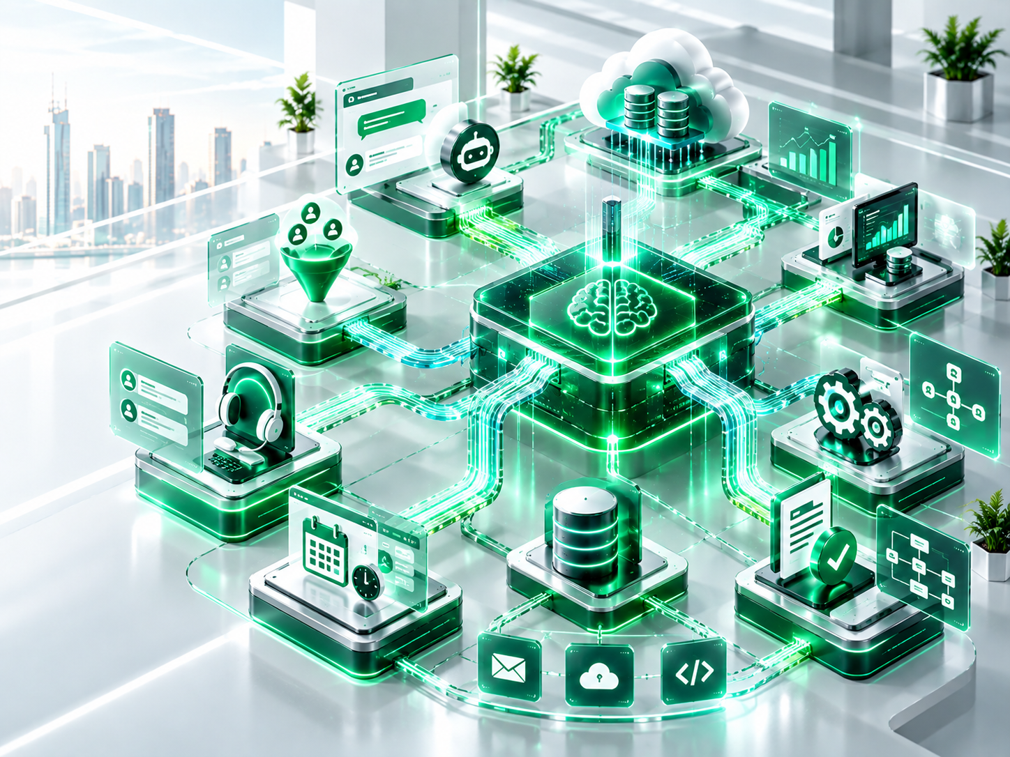 AI powered business automation ecosystem