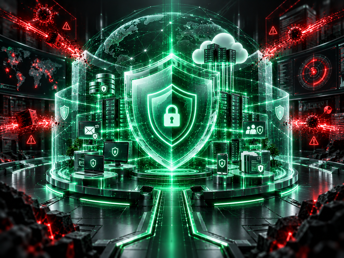 Cyber security protection and secure digital infrastructure