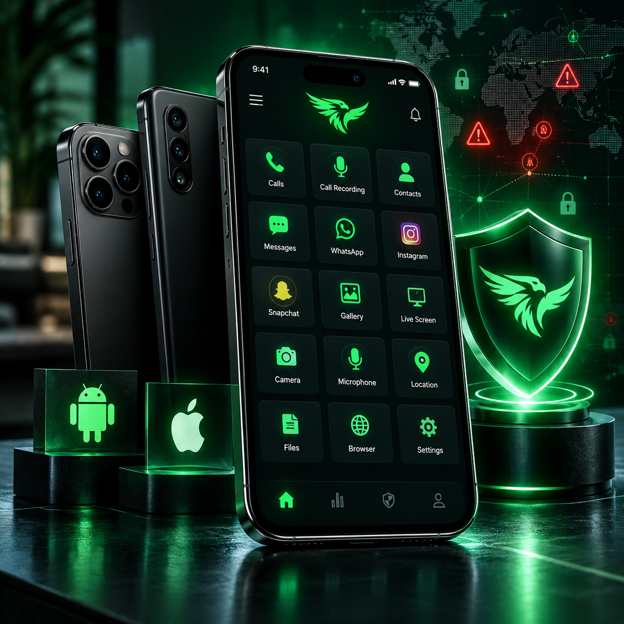 Eagle Spy advanced mobile monitoring visual